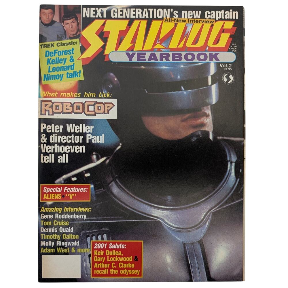Starlog Yearbook V 2 1988 Robocop Star Trek TNG Magazine Incomplete Missing Pgs